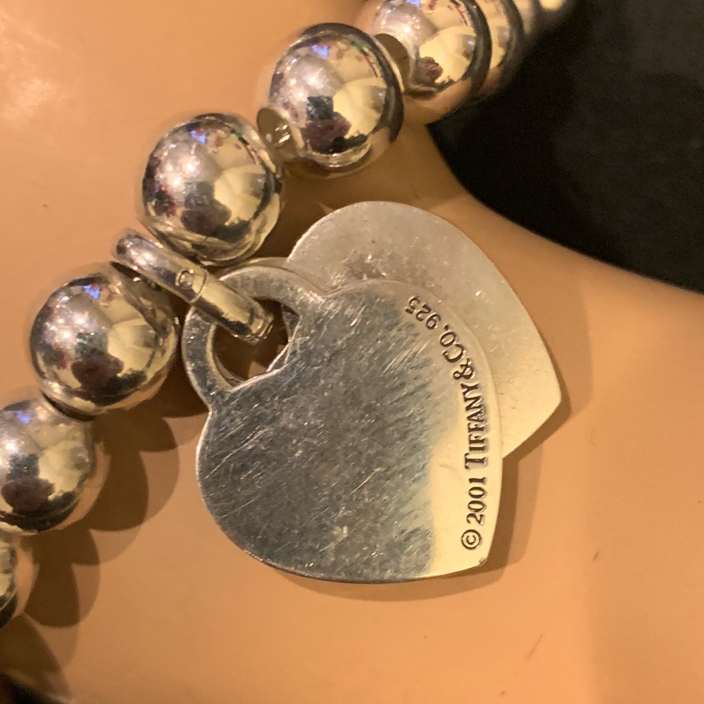 Tiffany Sterling Silver ball 7in bracelet with tag